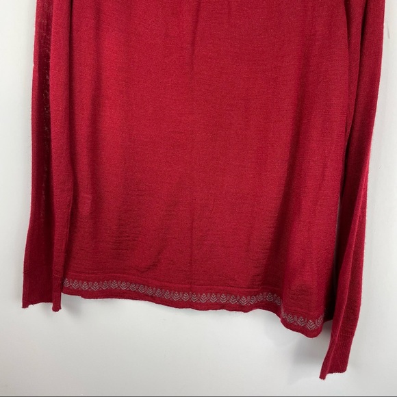 Woolrich Women's XL Acrylic Merino Wool Full Zip Fair Isle Lightweight Sweater - Picture 12 of 12